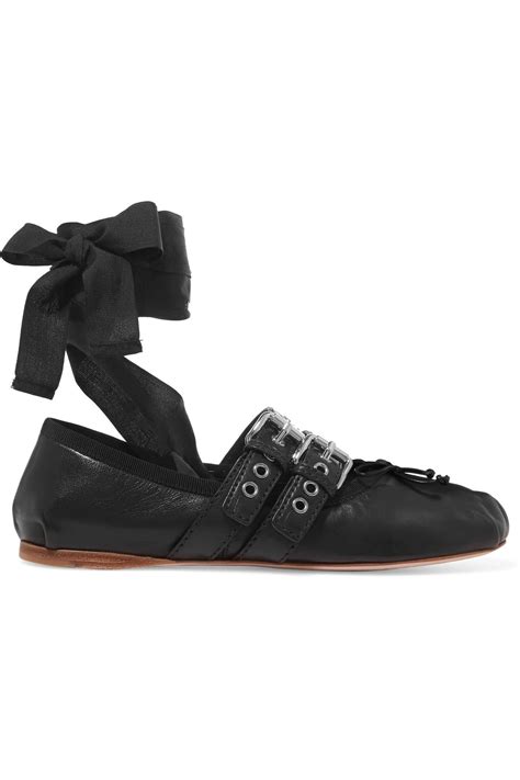 miu miu flats black|Women's flats shoes, flats sandals .